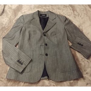 NWOT EXPRESS Women's Gray Pinstripe Blazer